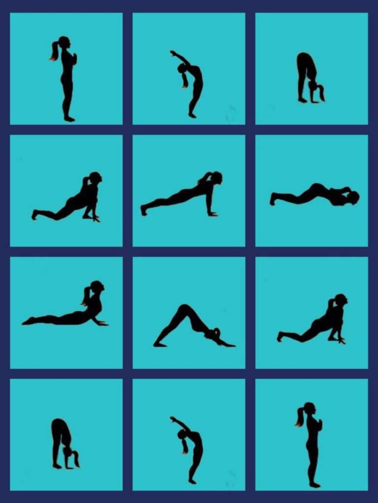 12 poses of surya namaskar